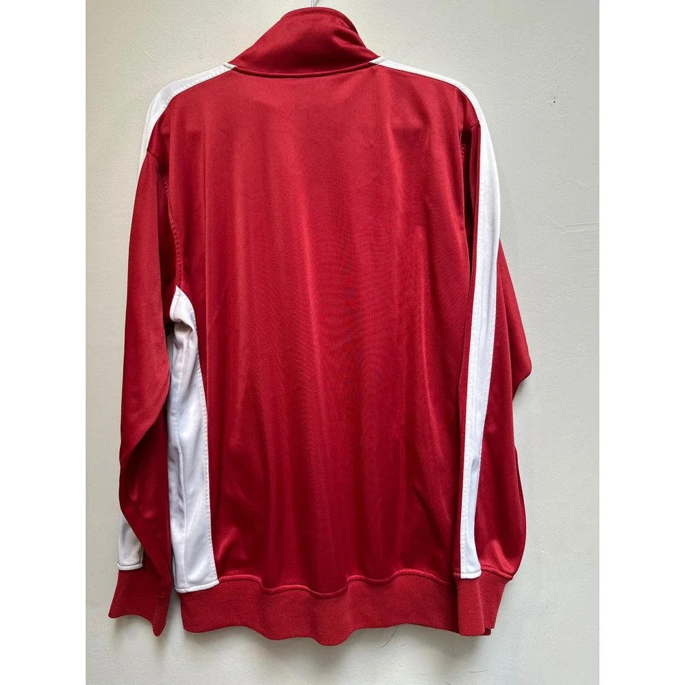 NFL San Francisco 49ers Track Jacket Mens L Red Full Zip Embroidered